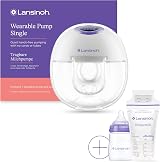 Lansinoh Wearable Electric Breast Pump Bundle with 4 Modes 9 Levels