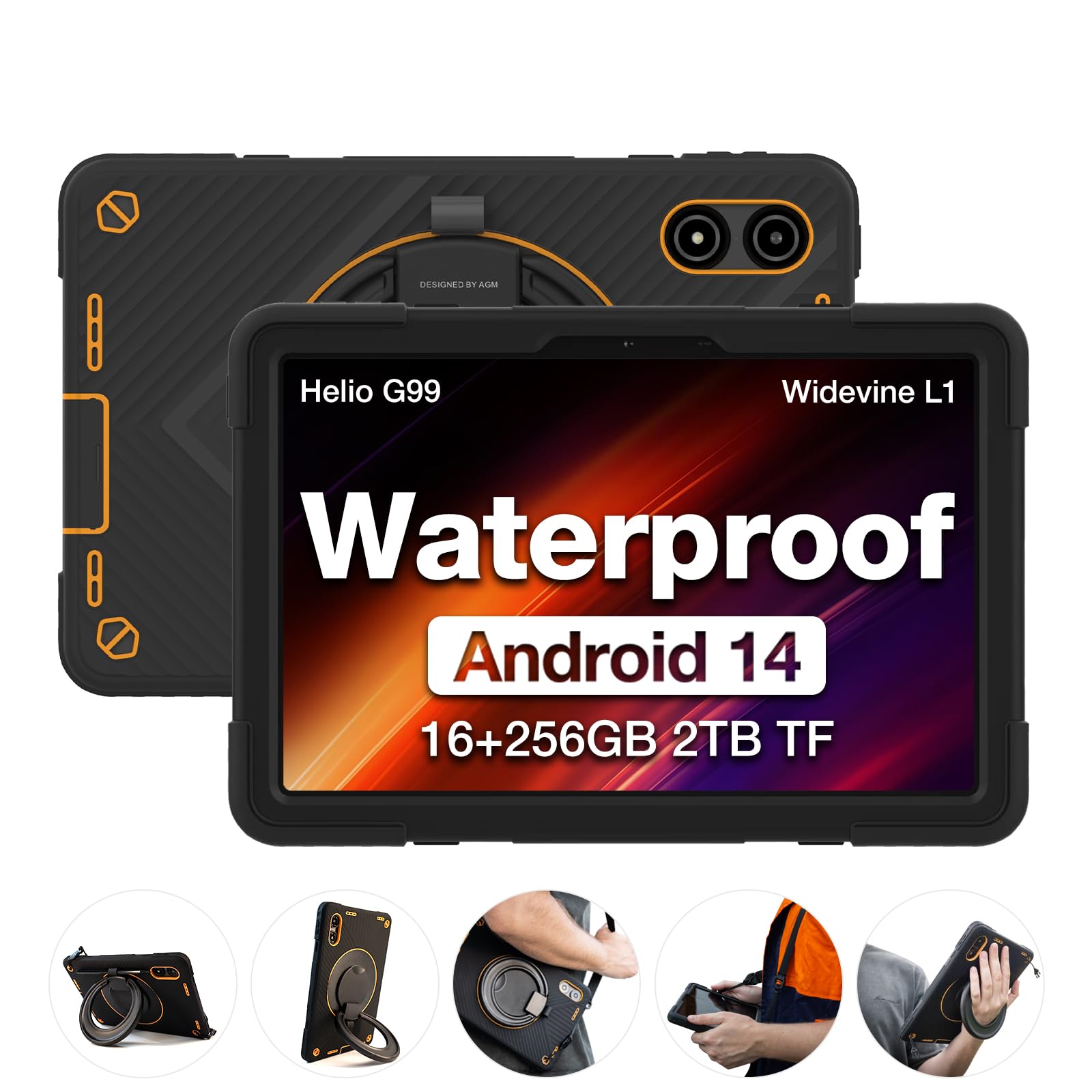 AGM PAD P2 Active Rugged Android 14 Tablet with