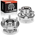 A-Premium 2 x Rear Wheel Bearing and Hub Assembly with 5-Lug Compatible with Ford Mustang 2015-2023, GT 2017-2018