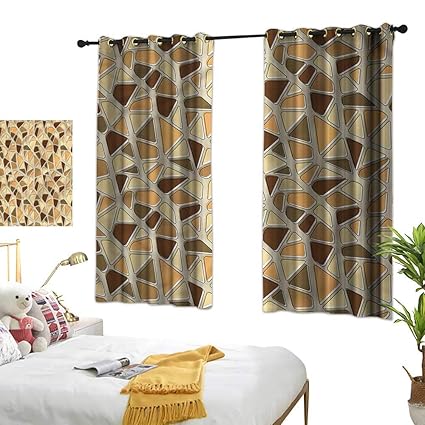 Amazon Com Red Curtains Modern Triangular Shape Arrangement