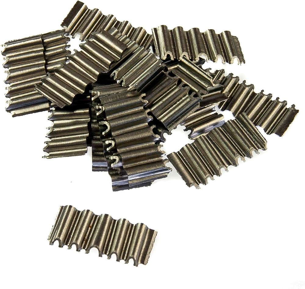 Thunderfix 12mm x 26mm Corrugated Fasteners 20pk Self Colour Board Joint Splice