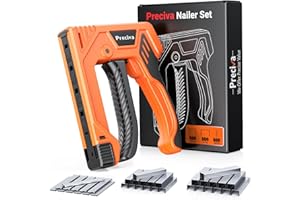Preciva Heavy Duty Staple Gun for Wood with 1800 PCS Staples, 3 in 1 Manual Stapler Gun for Wood, Crafts, Fabric,Furniture,DIY