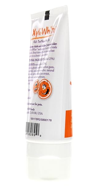 NOW SOLUTIONS XYLIWHITE ORANGE SPLASH TOOTHPASTE GEL FOR KIDS, 3-OUNCE
