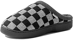 UBFEN Mens Slippers for Indoor Bedroom Memory Foam