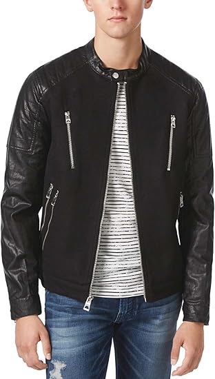 guess black jacket