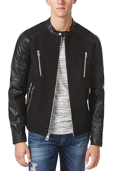 guess men's wool jacket