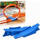 Track Loop Accessory Compatible with Hot Wheels Track | Single Stunt Add-On, 1:64 Diecast Toy Cars, Racing Set Expansion Piece, Connector for Kids Vehicle Playsets