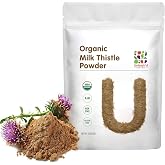Unleash&rsquo;d Organic Milk Thistle Powder 16oz &ndash; 100% Pure, Rich in Silymarin &amp; Antioxidants, Supports Liver and Immune Health