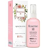 100% Pure Natural Vegan Turkish Rosewater Hydrating Face Mist/Rose Water Face Toner (No Additives, No Chemicals, No Preservatives) 100mL/3.4 Oz