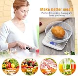 GRIFEMA GA2002 Digital Kitchen Scale 5kg 1g LCD Display Stainless Steel Blue view 7
