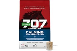 Formula 707 Calming Equine Supplement 5LB Bag – Anxiety Relief and Enhanced Focus for Horses – L-Tryptophan, Thiamine & Magnesium