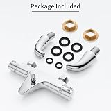 MORADO Thermostatic Bath Shower Mixer Chrome Solid Brass 38C view 4