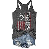 We The People American Flag Tank Tops Women 4th of July Shirts Sleeveless USA Graphic Patriotic Tees