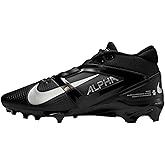 Nike Alpha Menace 4 Pro Football Cleats (FD7037-002, Black/Metallic Silver)