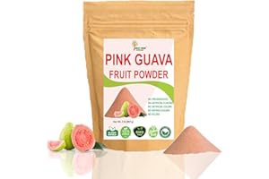 INDUS FARMS SUPERFOODS Indus Farms 100% Natural Pink Guava Fruit Powder, 2 LB, Nutritious Flavoring for Baking, Smoothies, Cookies, Macaroons, Make Face Packs, GMO-free, Vegan, No Refined Sugars