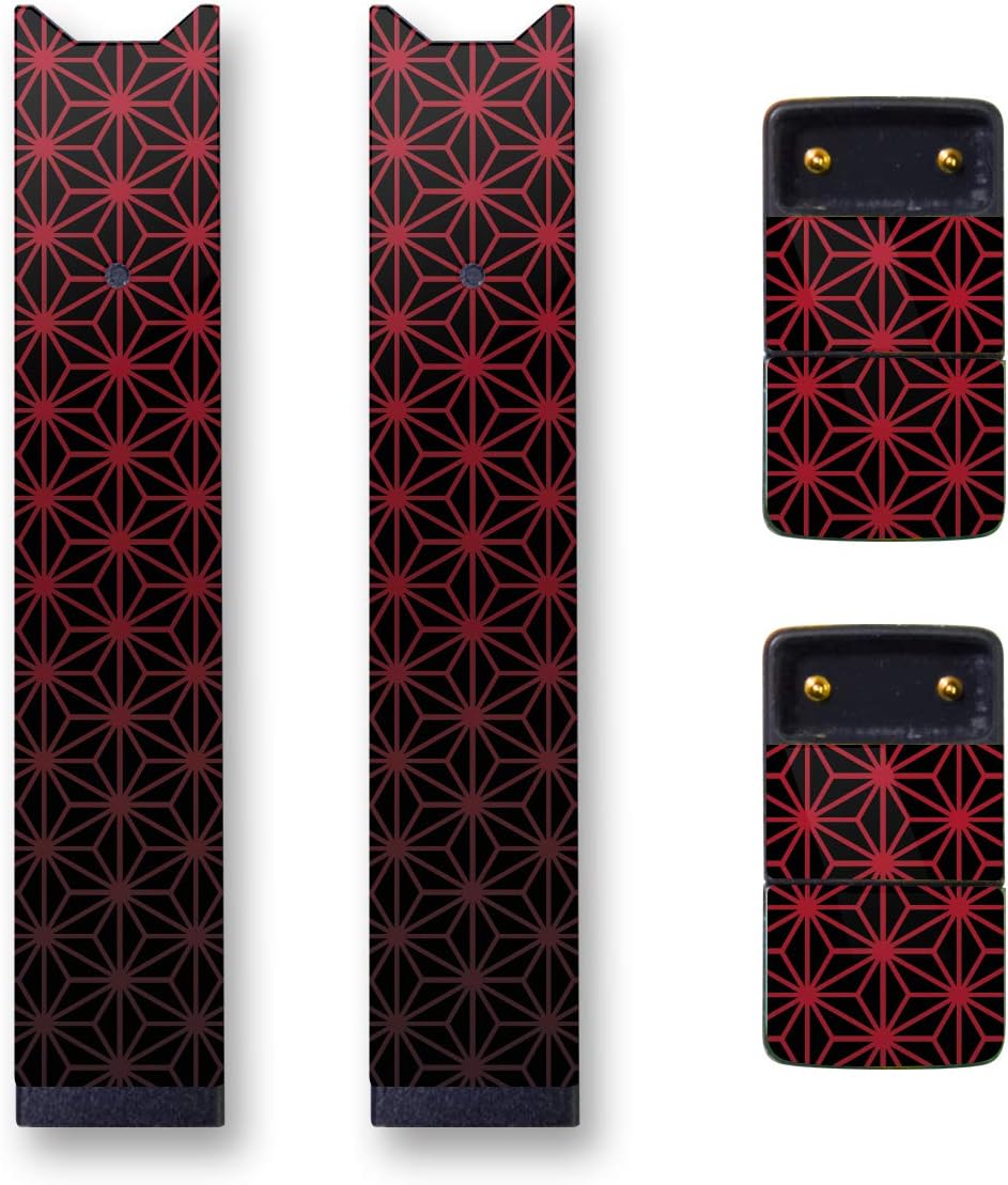 Biijo Japan Juul Skin - 2 Pack - JUUL Wrap Accessories Sticker Hokusai Utagawa Kuniyoshi UKIYOE (Asanoha)