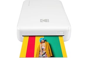 Zink Kodak Mini 2 HD Wireless Portable Mobile Instant Photo Printer, Print Social Media Photos, Premium Quality Full Color Prints – Compatible w/iOS & Android Devices (White)