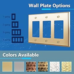 LIDER Decorator Switch or Receptacle Metal Wall