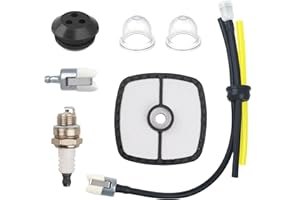 QTCIAL SRM 225 Tune Up Kit for Echo SRM225 GT225 PAS225, Replacement Parts Fit for Echo Weed Eater, Leaf Blower, String Trimmer, Includes Air Filter, Fuel Line, Spark Plug, Primer Bulb, Fuel Filter