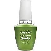 Cuccio Brush on Builder Gel with Calcium - 13ml, Clear - Long-Lasting LED / UV Gel Builder Nail Polish - Extra Strong, Easy Removal