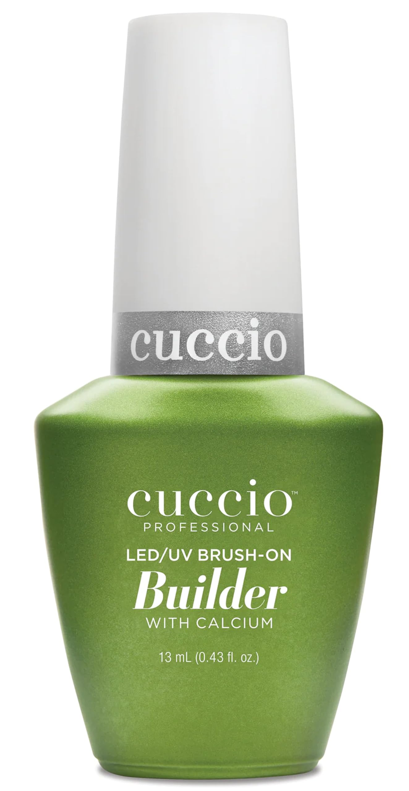 Cuccio Pro Brush-On Builder Gel With Calcium - LED And UV Self-Levelling Lightweight Formula - Soak-Off Gel Product With Strength Of Hard Gel - Chip-Resistant - Clear - 0.43 Oz Nail Polish