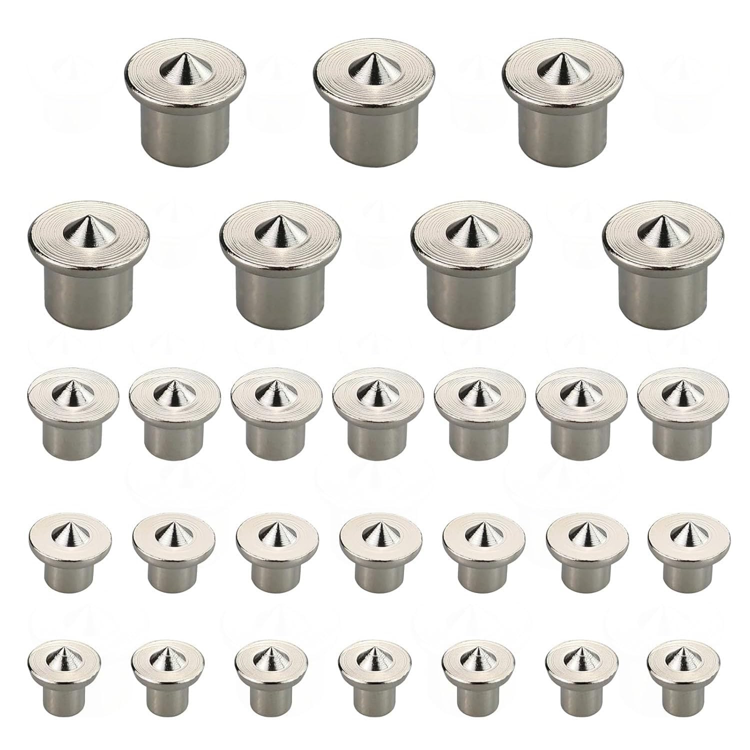 GIONAR Wooden Dowel Centring Tips Set, 6 mm, 8 mm, 10 mm, 12 mm Dowel Marker Kit, Dowel Centring Tip, Dowel Aid, Wooden Dowels, for Cabinets, Tables and More, Perfect for Precise Woodwork