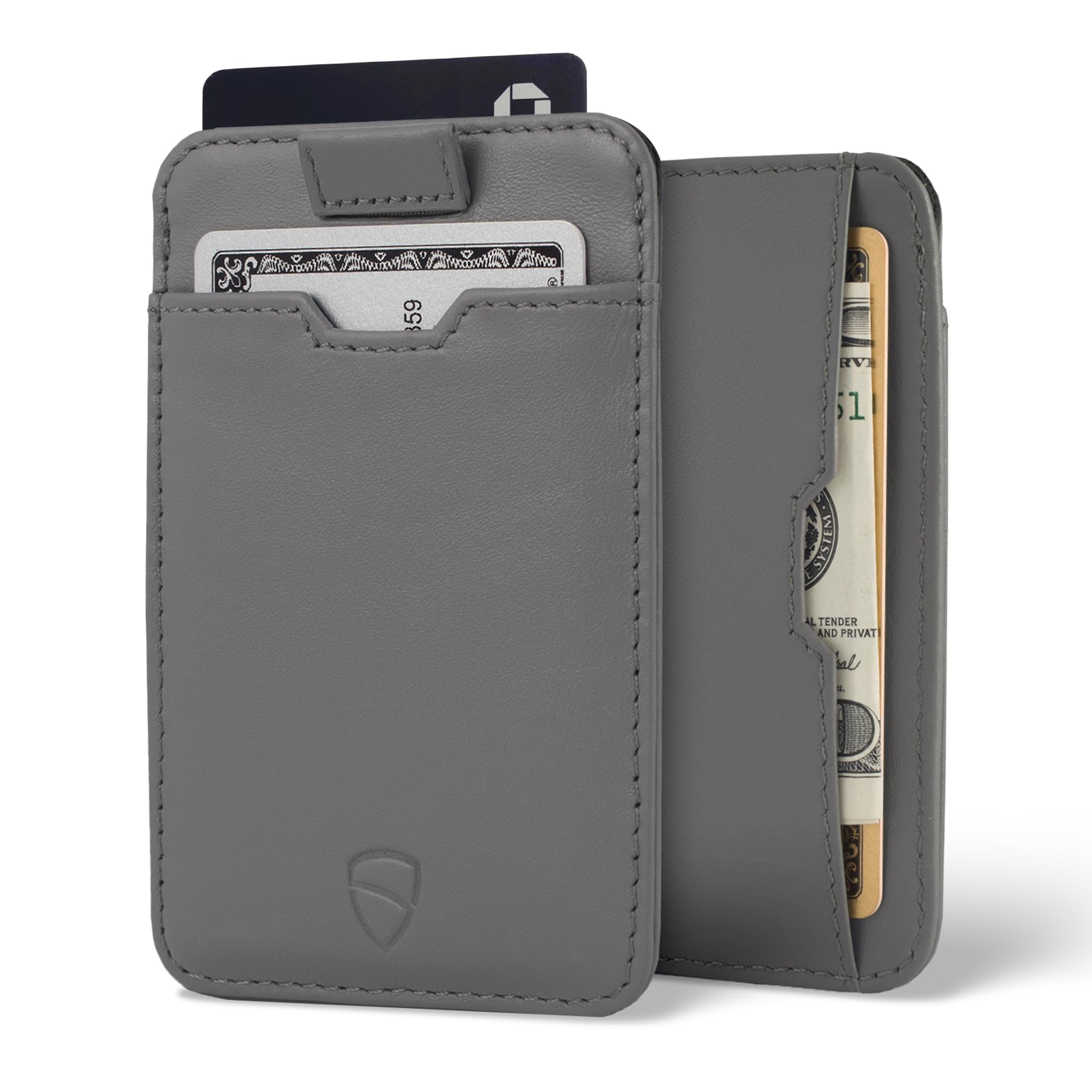 Vaultskin Chelsea Mens RFID Blocking Slim Leather Card Wallet - Minimalist Front Pocket Cardholder
