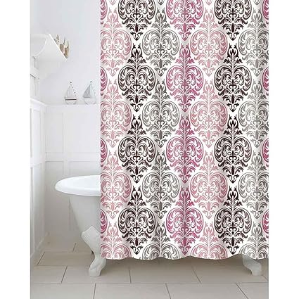 Freelance Polyester Bath Shower Bathroom Curtain With 12 Hooks, Waterproof, 180 (Width) X 200 (Height) Cm