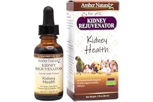 Amber NaturalZ Kidney Rejuvenator Herbal Supplement for Dogs, Cats, Birds, Rabbits, and Guinea Pigs | Supports Normal Kidney 