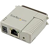 StarTech.com 1-Port 10/100 Mbps Parallel Network Print Server - Fast Centronics Ethernet Printer Server Adapter - Windows 10 
