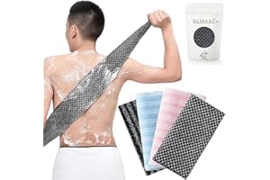 Exfoliating Antibacterial Shower Towel, 2PCS for Exfoliating Shower Towel,Rip-Resistant Exfoliating Washcloth, Long Washcloth