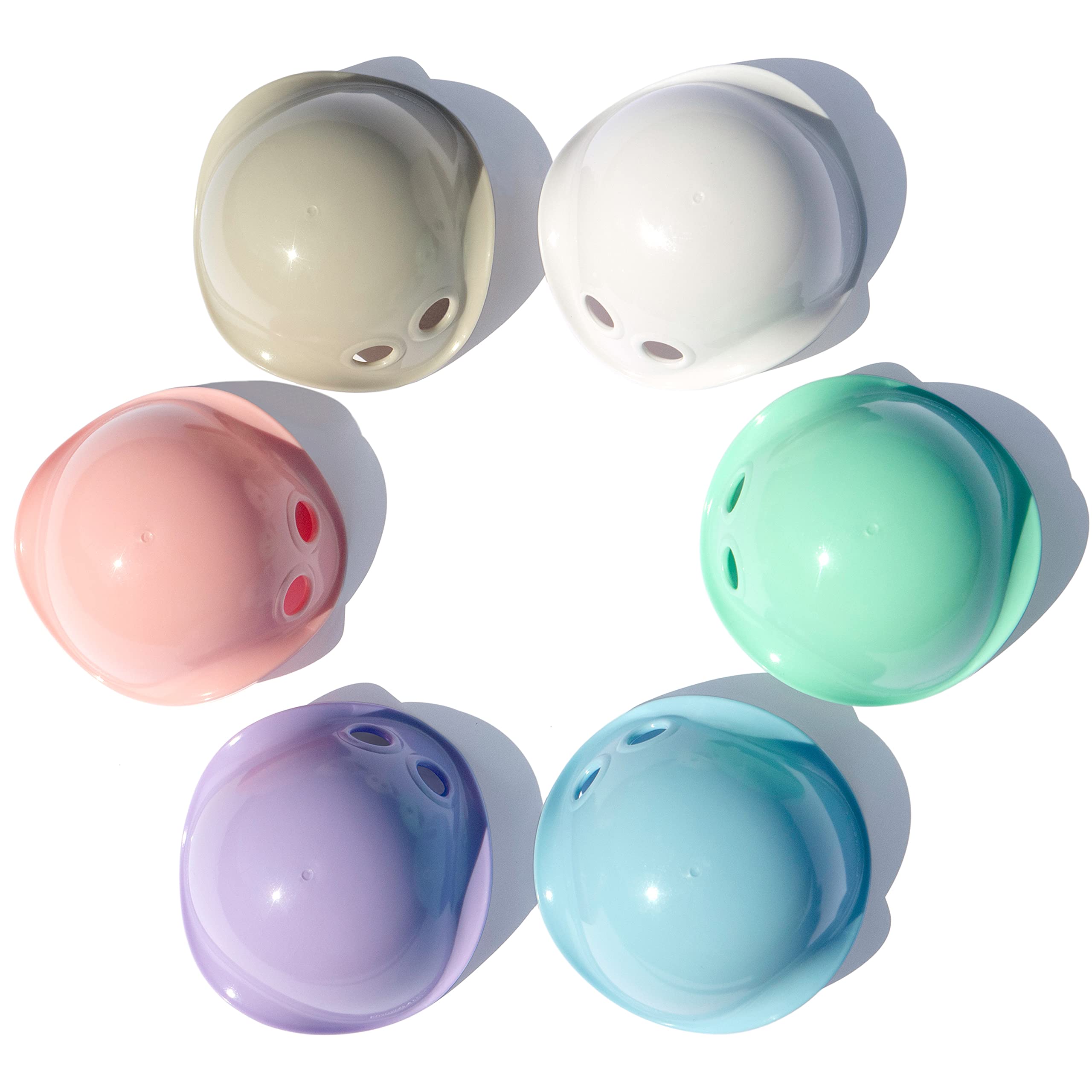 MOLUK Bilibo Mini Pack of 6 Color Pastel, Shell Toy | Educational Innovative Child Toys for STEM Learning | Motor Skills, Bath Toys | Gift Ideas Kids | Plastic Fidget for Toddlers