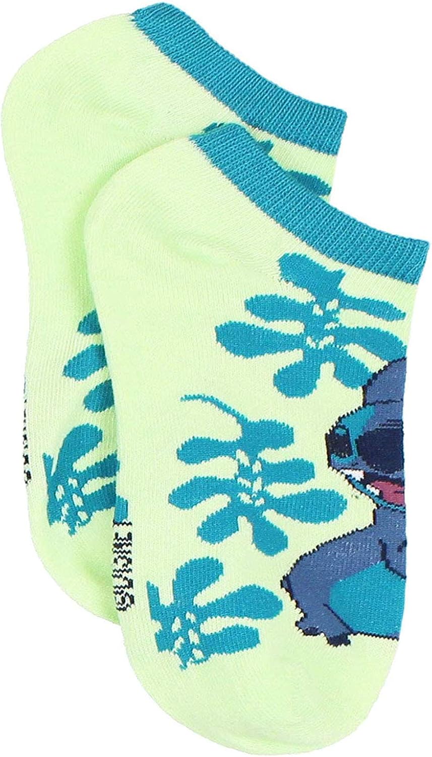 Disney Lilo & Stitch Womens 6 pack Socks (9-11 (Shoe: 4-10), Stitch Blue): Clothing
