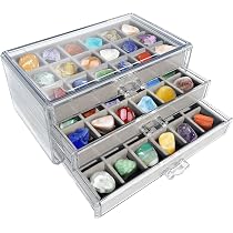 Vitrine Acrylique Transparente Avec étagères - Pour Figurines, Minéraux Ou Collections - Miroir Inclus