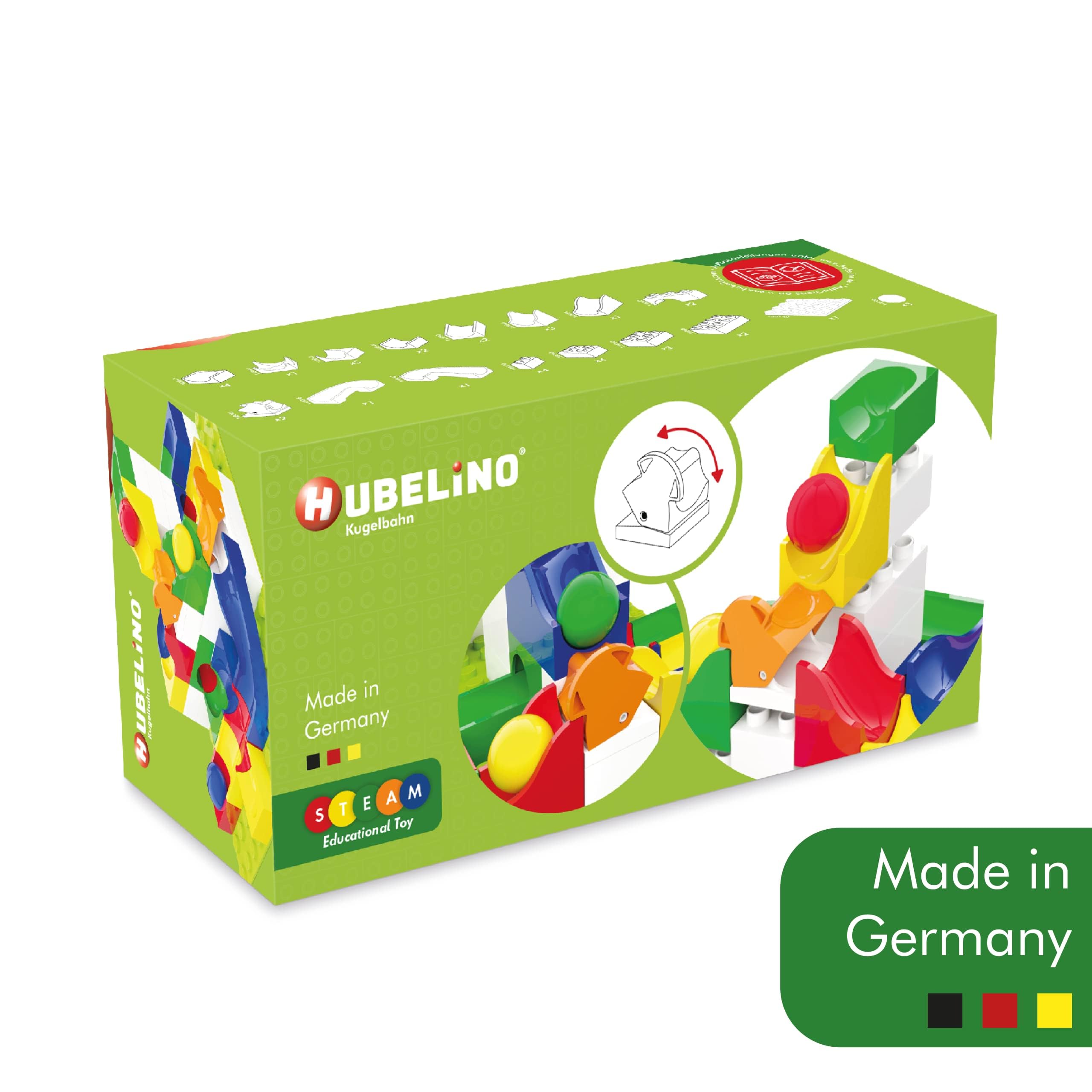Hubelino Switch Action Set - The Original - 43 Piece Marble Run Set - Made in Germany