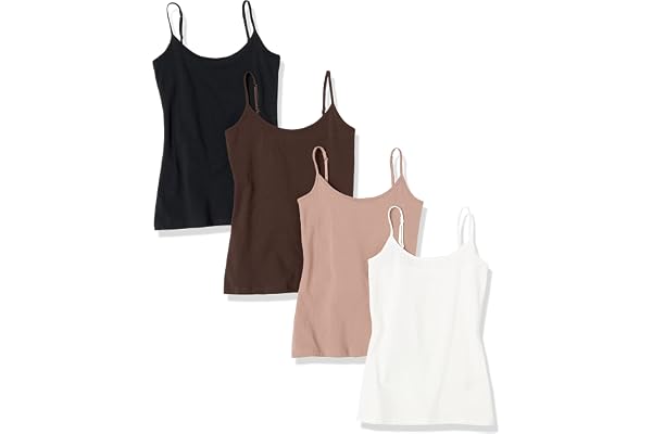 Amazon Essentials Women's 4-Pack Slim-Fit Camisole