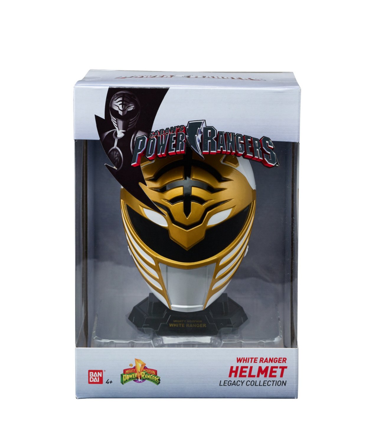 Power Rangers Legacy Mighty Morphin Helmet Display Set, White Ranger