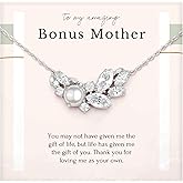 HOPE LOVE SHINE - Bonus Mom Gift from Bride, Groom - Wedding, Mother in Law Necklace, Jewelry 16+2", 14k Gold Plated Sterling Silver, 2 Interlocking Rings