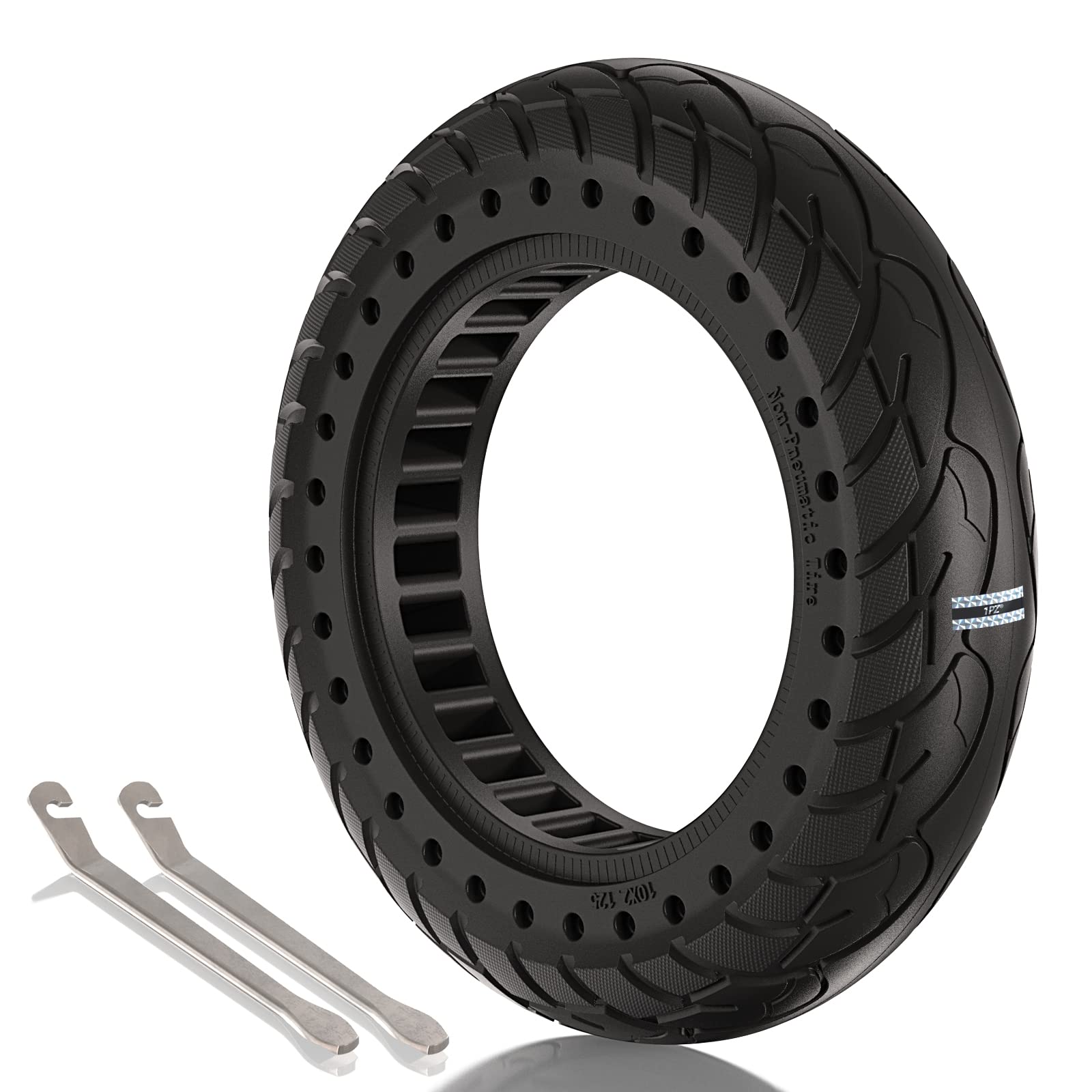 Photo 1 of 1PZ TS1-X10 10x2.125 Solid Tire Front or Rear Honeycomb Tires Replacement for Xiaomi M365 and Gotrax G4 Electric Scooter Wheels