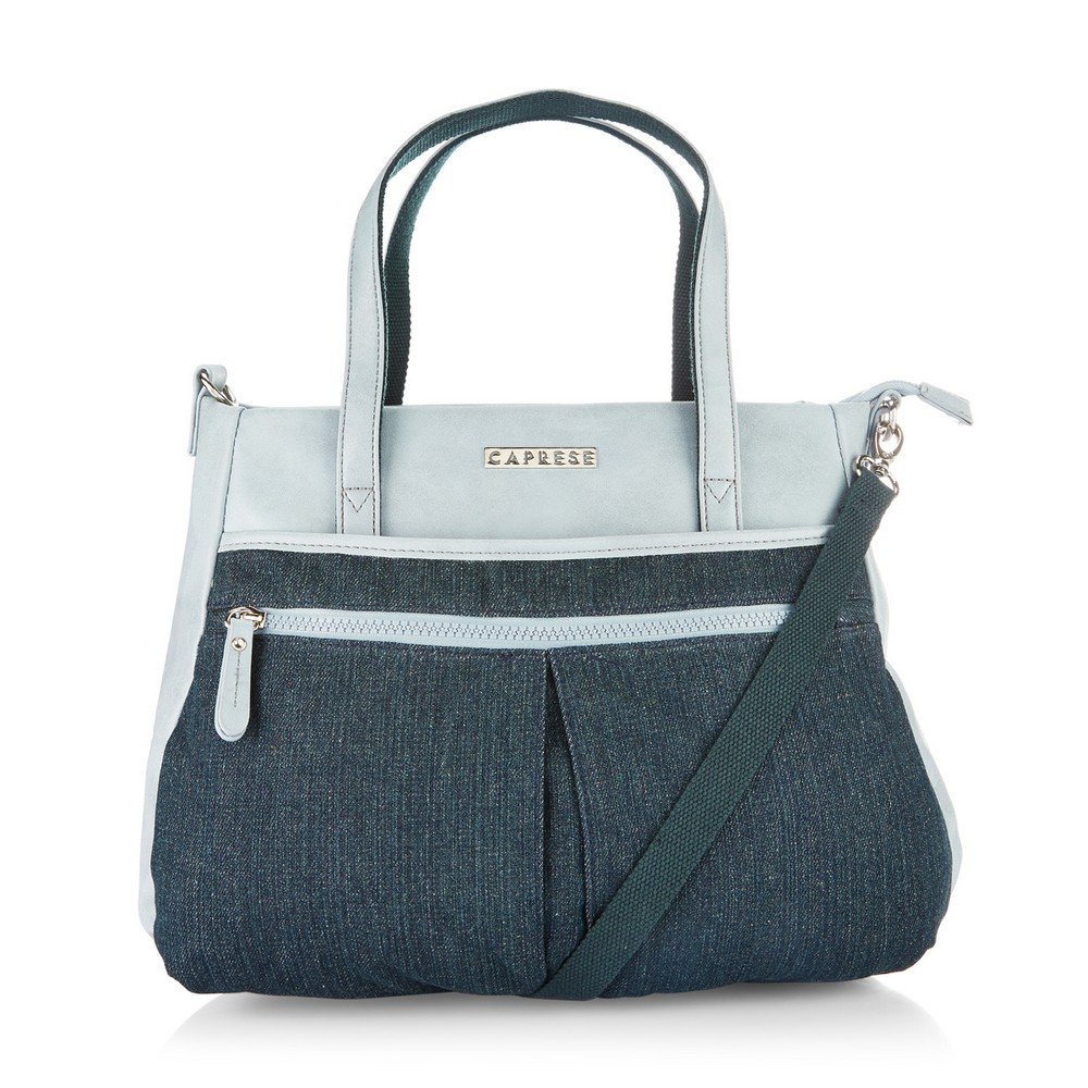 caprese women's satchel (light blue)