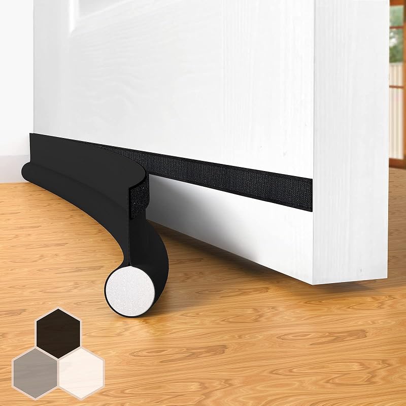 HIZH Draft Excluder for Doors 37 inch One Sided Under Door Draft Stopper