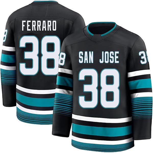 OuterStuff San Jose Sharks Blank Black Youth Alternate Premier