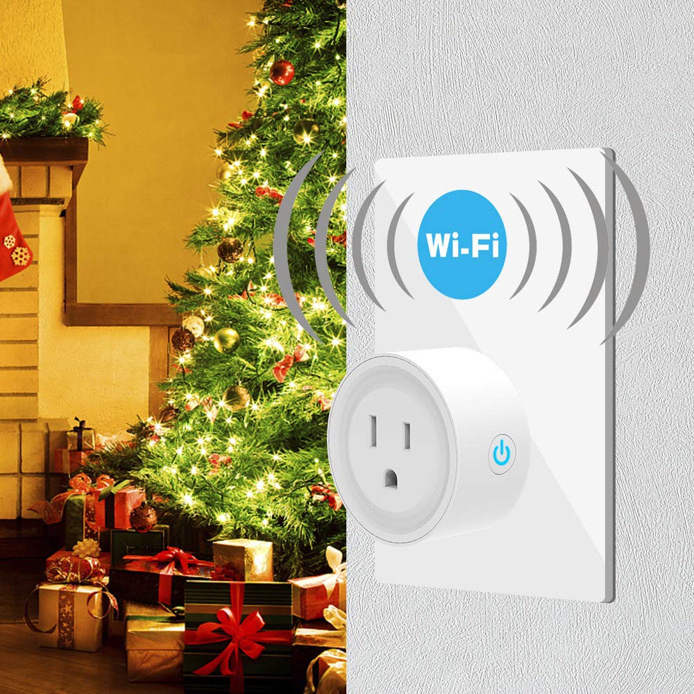 Wifi Smart Plug, Tonbux Switch Outlet Mini with Timing Function for IOS/Android, Works with Amazon Alexa & Google Home, No Hub Required, App Control Your Devices from Anywhere Anytime (2 Packs)