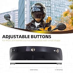 Soman 3 Snap Bubble Visors, Snap On Bubble Face