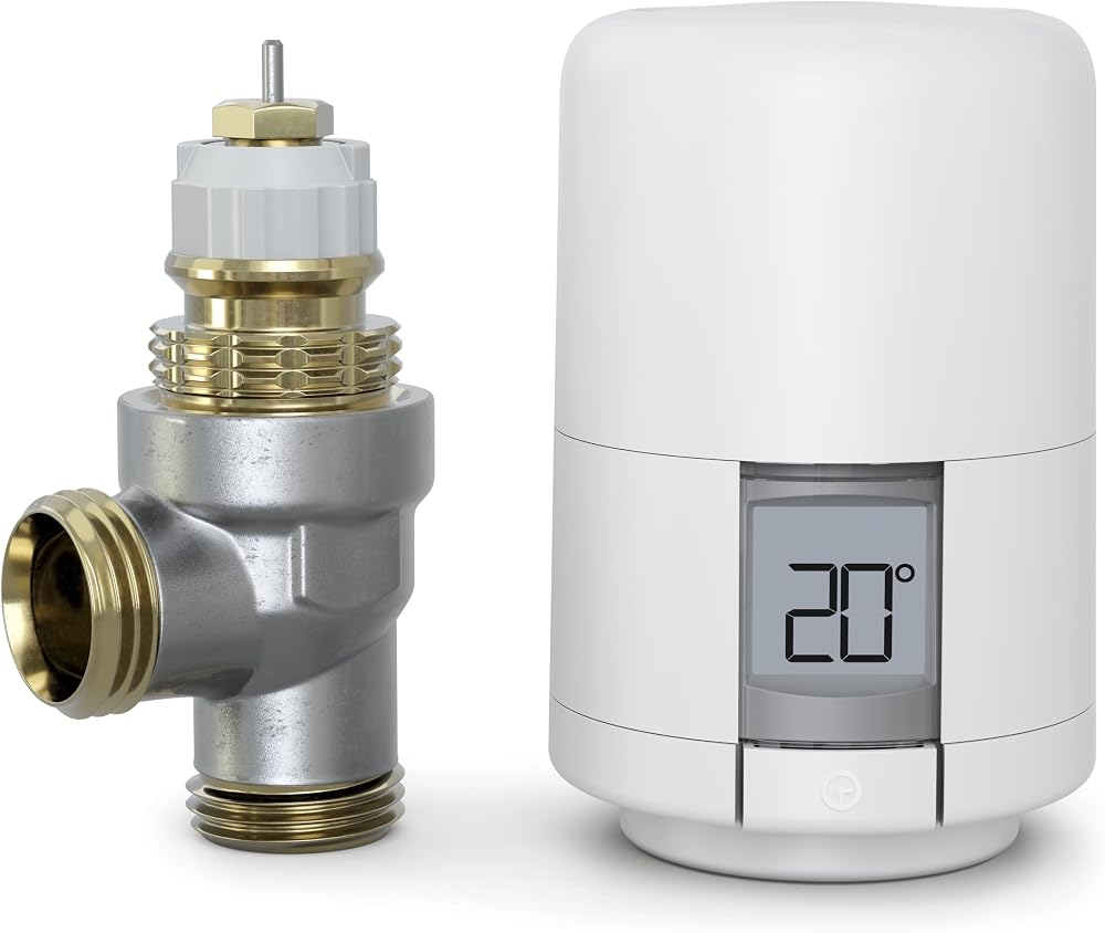 Hive Radiator Control Head and Body White – Smart TRV Valve, App Compatible