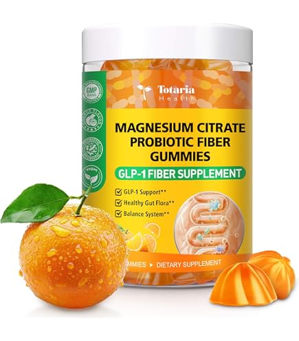 magnesium citrate glp 1 Amazon.com: 15-in-1 Magnesium Citrate Fiber Gummies with Probiotic Prebiotic for Digestion, Fiber Supplement with Magnesium Citrate 300mg, Apple Cider Vinegar 500mg, Acacia, B6, B12, 60 Orange Vegan Gummies : Health & Household