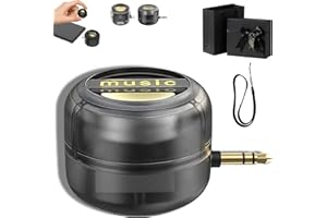 Evarisy Hoarselpse Speaker, Portable 5X Speaker Amplifier–Plug & Play for Music/Calls, Mini Phone Amplifier, 3.5mm/Type-C for iPhone, Smartphone, Ipad, Computer (A,3.5MM)