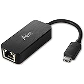 Ableconn USBCE1003 USB C to Gigabit Ethernet Adapter (Black) - Gigabit RJ45 to USB Type-C Ethernet LAN Network Adapter