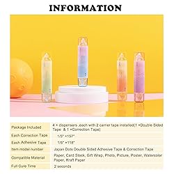 BITOSEE White Out Correction Tape and Double Sided
