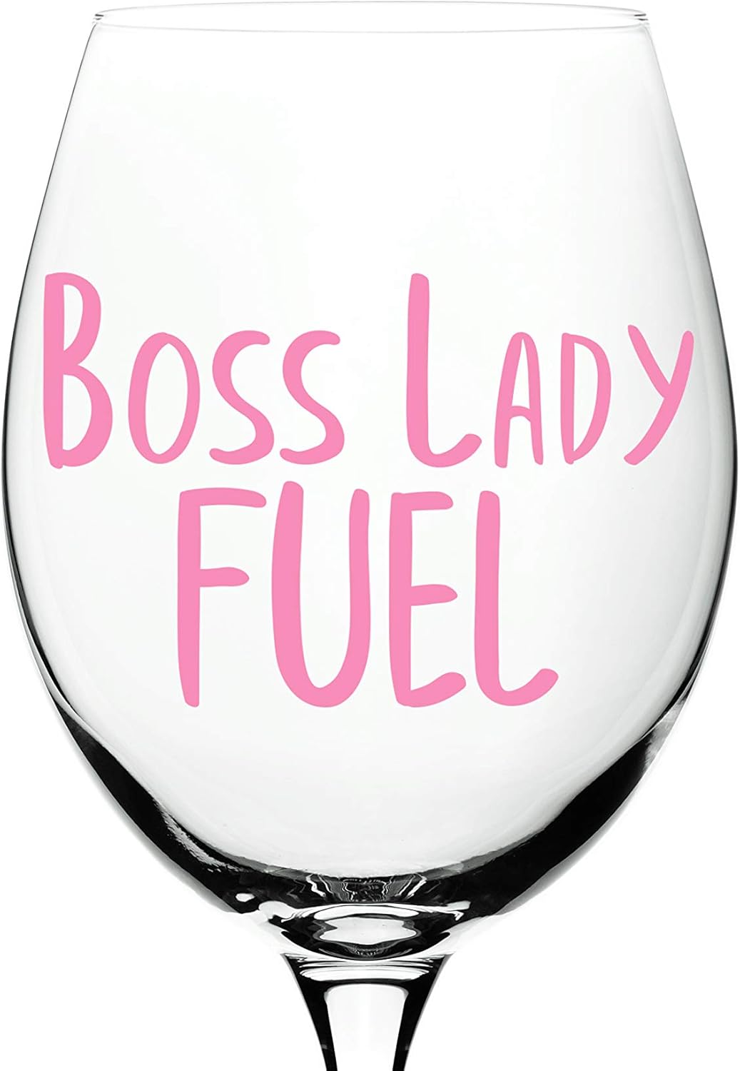 boss lady wine glass
